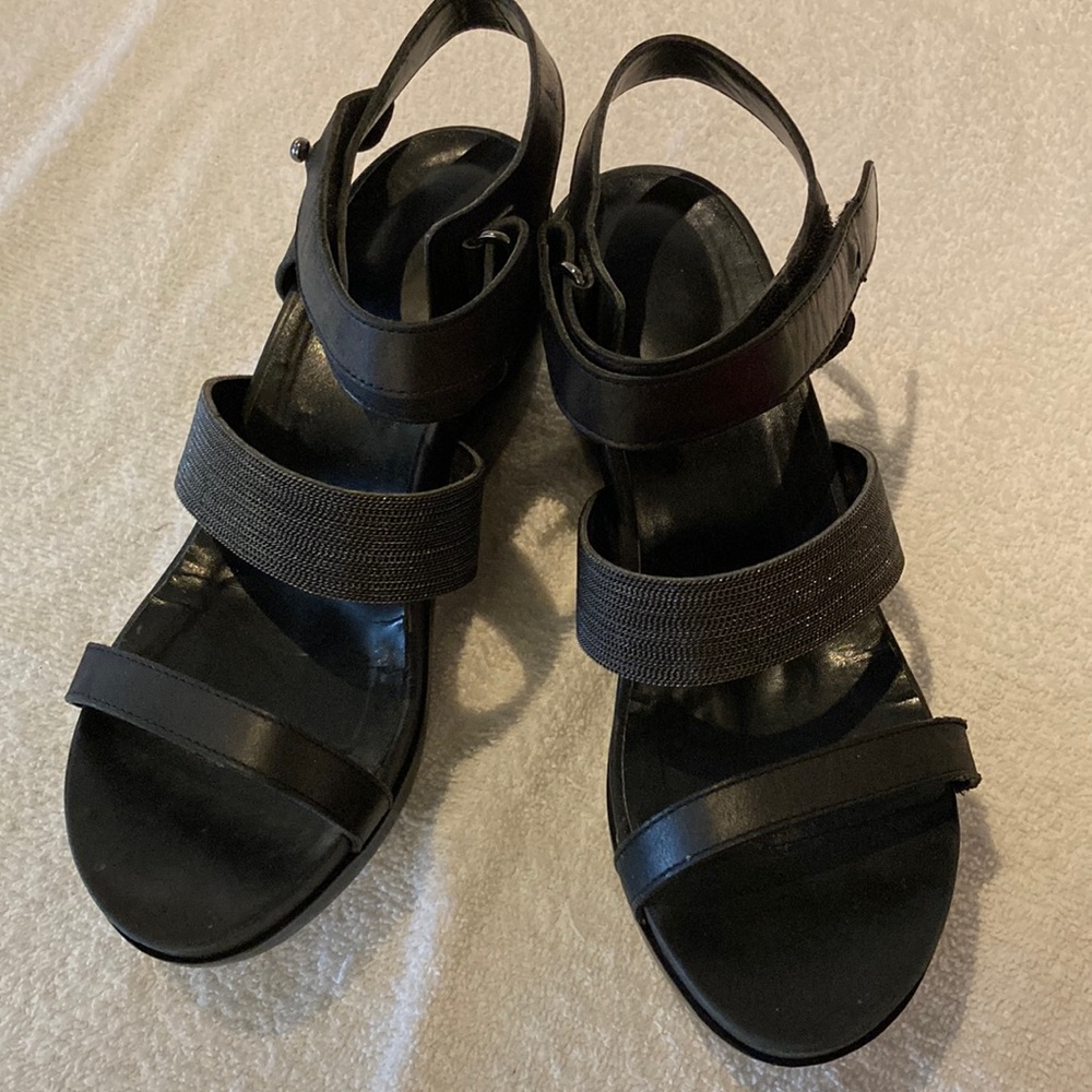 Vaneli black sandals, size 8 1/2